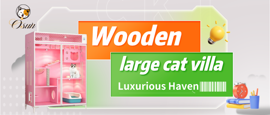 Wooden Large Cat Villa